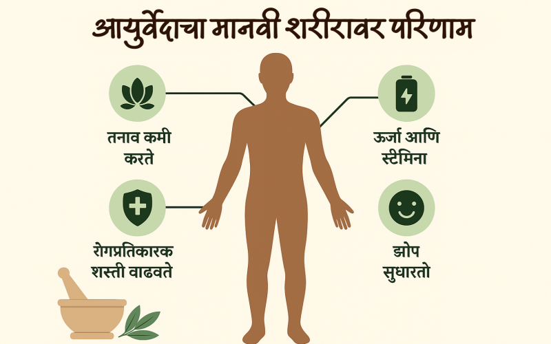 आयुर्वेदाचा मानवी शरीरावर परिणाम