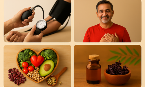 ५) हृदय आरोग्य व रक्तदाब