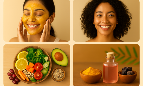 ८) त्वचेची चमक